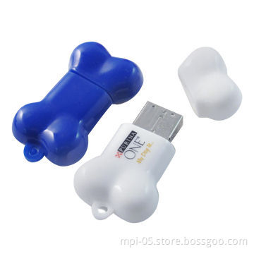 Silicone bone shape wholesale USB flash drives/USB memory disk